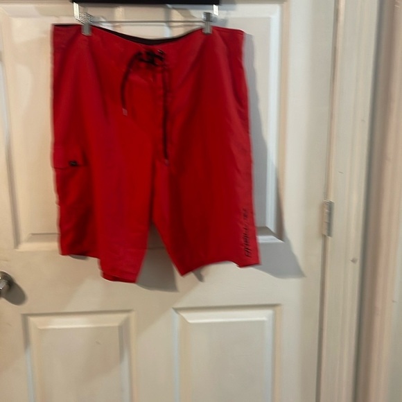 O'Neill Bright Red Men's Swim Shorts - Picture 2 of 13